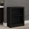 Armário para Escritório Rose 2 Portas Baixo Preto - Panorama Móveis