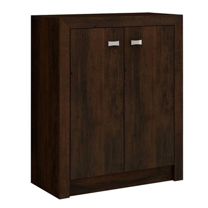 Armário para Escritório Rose 2 Portas Baixo Rústico - Panorama Móveis