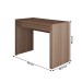 Mesa Escrivaninha 1 Gaveta Home Office Amêndoa - Panorama Móveis