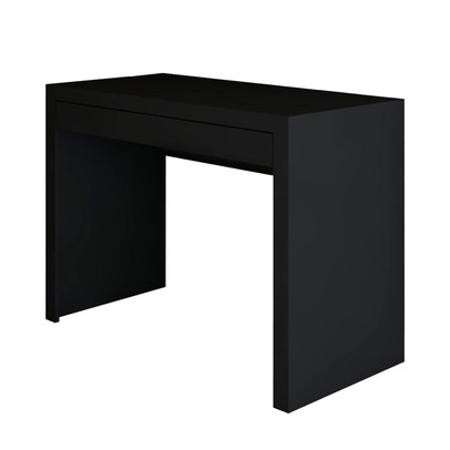 Mesa Escrivaninha 1 Gaveta Home Office Preto - Panorama Móveis