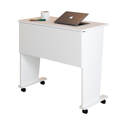 Mesa Escrivaninha Dobrável Alpes com Rodízio Branco - Panorama Móveis