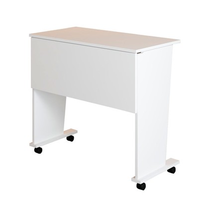 Mesa Escrivaninha Dobrável Alpes com Rodízio Branco - Panorama Móveis