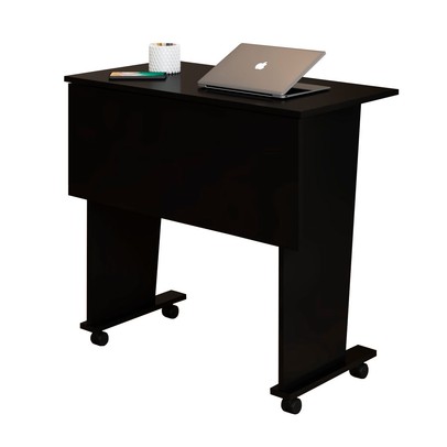 Mesa Escrivaninha Dobrável Alpes com Rodízio Preto - Panorama Móveis