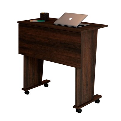 Mesa Escrivaninha Dobrável Alpes com Rodízio Rústico - Panorama Móveis