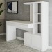 Mesa Escrivaninha 2  Portas 1 Gaveta para Computador Homework Branco - Panorama Móveis