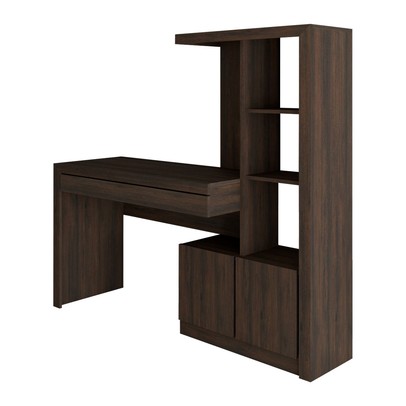 Mesa Escrivaninha 2  Portas 1 Gaveta para Computador Homework Rústico - Panorama Móveis