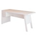 Mesa Escrivaninha 2 Gavetas para Escritório Veneza Branco - Panorama Móveis