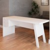 Mesa Escrivaninha 2 Gavetas para Escritório Veneza Branco - Panorama Móveis