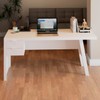 Mesa Escrivaninha 2 Gavetas para Escritório Veneza Branco - Panorama Móveis