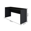 Mesa Escrivaninha Berlim 163 Cm Preto - Panorama Móveis