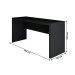 Mesa Escrivaninha Berlim 163 Cm Preto - Panorama Móveis