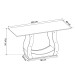 Mesa de Jantar 6 Lugares Corsa Imbuia/Blonde/Veludo Marfim - Viero Móveis