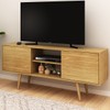 Rack para TV Até 65 Polegadas Furniture 2 Portas 1 Prateleira Natural - Panorama Móveis