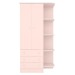 Guarda-Roupa Infantil Doce Sonho 2 Portas 3 Gavetas Rosa Acetinado - Qmovi