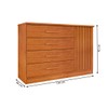 Cômoda Barcelona 1 Porta 4 Gavetas Cinamomo - Tcil Móveis