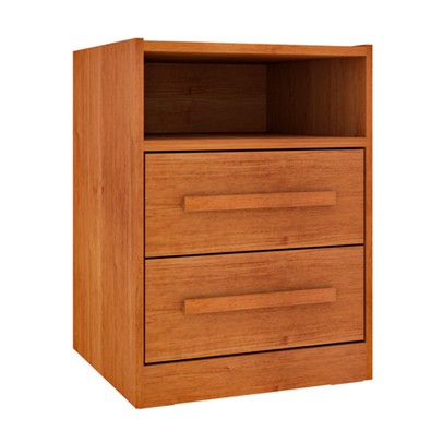 Mesa de Cabeceira Barcelona 2 Gavetas Cinamomo - Tcil Móveis