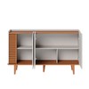 Balcão Buffet Jurerê 3 Portas Off White/Freijó - Colibri