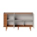 Balcão Buffet Jurerê 3 Portas Off White/Freijó - Colibri