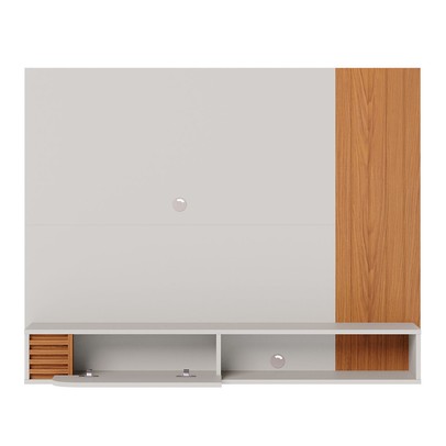 Painel para TV Até 55 Polegadas Jurerê 1 Porta Off White/Freijó - Colibri