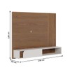 Painel para TV Até 55 Polegadas Jurerê 1 Porta Amêndoa/Off White - Colibri