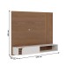 Painel para TV Até 55 Polegadas Jurerê 1 Porta Amêndoa/Off White - Colibri