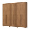 Guarda-Roupa Casal Norton 6 Portas 4 Gavetas Flex Nature - Henn