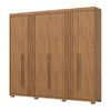 Guarda-Roupa Casal Norton 6 Portas 4 Gavetas Flex Nature - Henn