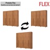 Guarda-Roupa Casal Norton 6 Portas 4 Gavetas Flex Nature - Henn