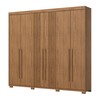 Guarda-Roupa Casal Norton 6 Portas 4 Gavetas Flex Nature - Henn