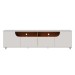 Rack para TV Até 75 Polegadas Santorini 4 Portas Off White/Freijó - Colibri
