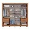 Guarda-Roupa Casal Medelín 2 Portas 4 Gavetas Nature/Off White - Henn