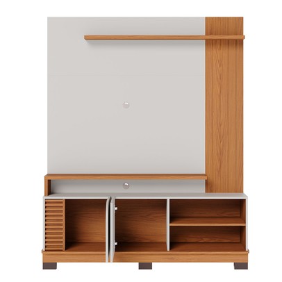 Estante para TV Até 65 Polegadas Jurerê 2 Portas Off White/Freijó 1500 - Colibri