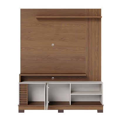 Estante para TV Até 65 Polegadas Jurerê 2 Portas Amêndoa/Off White 1500 - Colibri