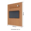 Painel para TV Até 82 Polegadas Niágara 1 Prateleira Ripado Freijó 5.053.a0 - Colibri