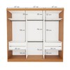 Guarda-Roupa Casal Itália 3 Portas 4 Gavetas Carvalho - Minastex