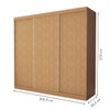 Guarda-Roupa Casal Itália 3 Portas 4 Gavetas Carvalho - Minastex