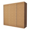 Guarda-Roupa Casal Itália 3 Portas 4 Gavetas Carvalho - Minastex