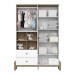 Guarda-Roupa Infantil Ternura 4 Portas 2 Gavetas Branco/Jequitibá - Henn