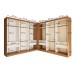 Closet Casal Paris Duo 8 Gavetas Carvalho/Branco - Minastex