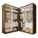 Closet Casal Júlia Duo 4 Gavetas Freijó/Branco - Minastex