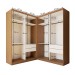 Closet Casal Júlia Duo 4 Gavetas Carvalho/Branco - Minastex