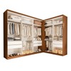 Closet Casal França 6 Gavetas Freijó/Branco - Minastex