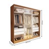 Closet Casal Paris 4 Gavetas Carvalho/Branco - Minastex
