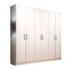 Guarda-Roupa Casal Montreal 6 Portas 2 Gavetas Branco - Evidência Móveis