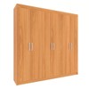 Guarda-Roupa Casal Montreal 6 Portas 2 Gavetas Cinamomo - Evidência Móveis