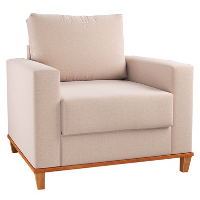 Poltrona Itália Linho Bronze - Vian