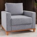 Poltrona Itália Linho Inox - Vian