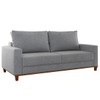 Sofá 2 Lugares Gibran Linho Inox - Vian