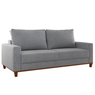 Sofá 2 Lugares Gibran Linho Inox - Vian