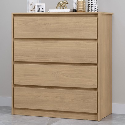 Cômoda Carla 4 Gavetas Castanho - Mx Móveis